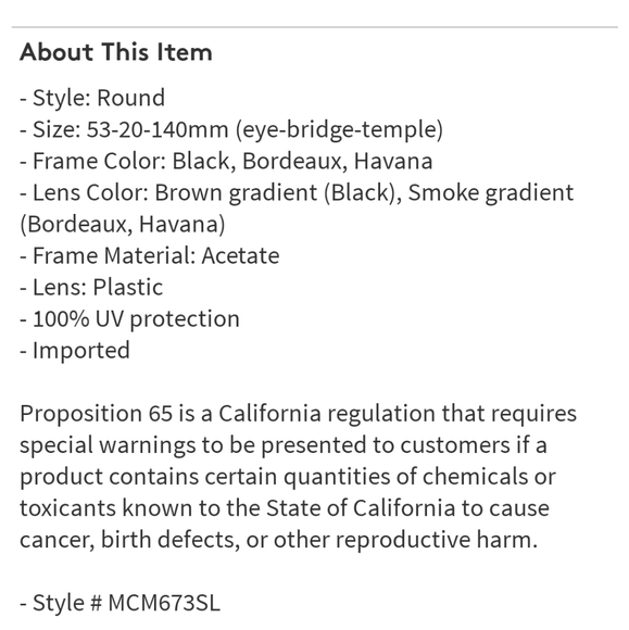 NEW MCM sunglasses - Picture 3 of 8